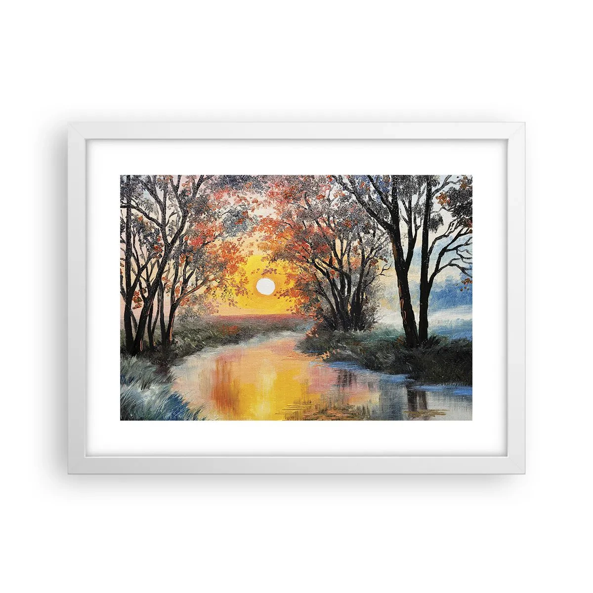 Poster in een witte lijst - Herfst vibes - 40x30 cm