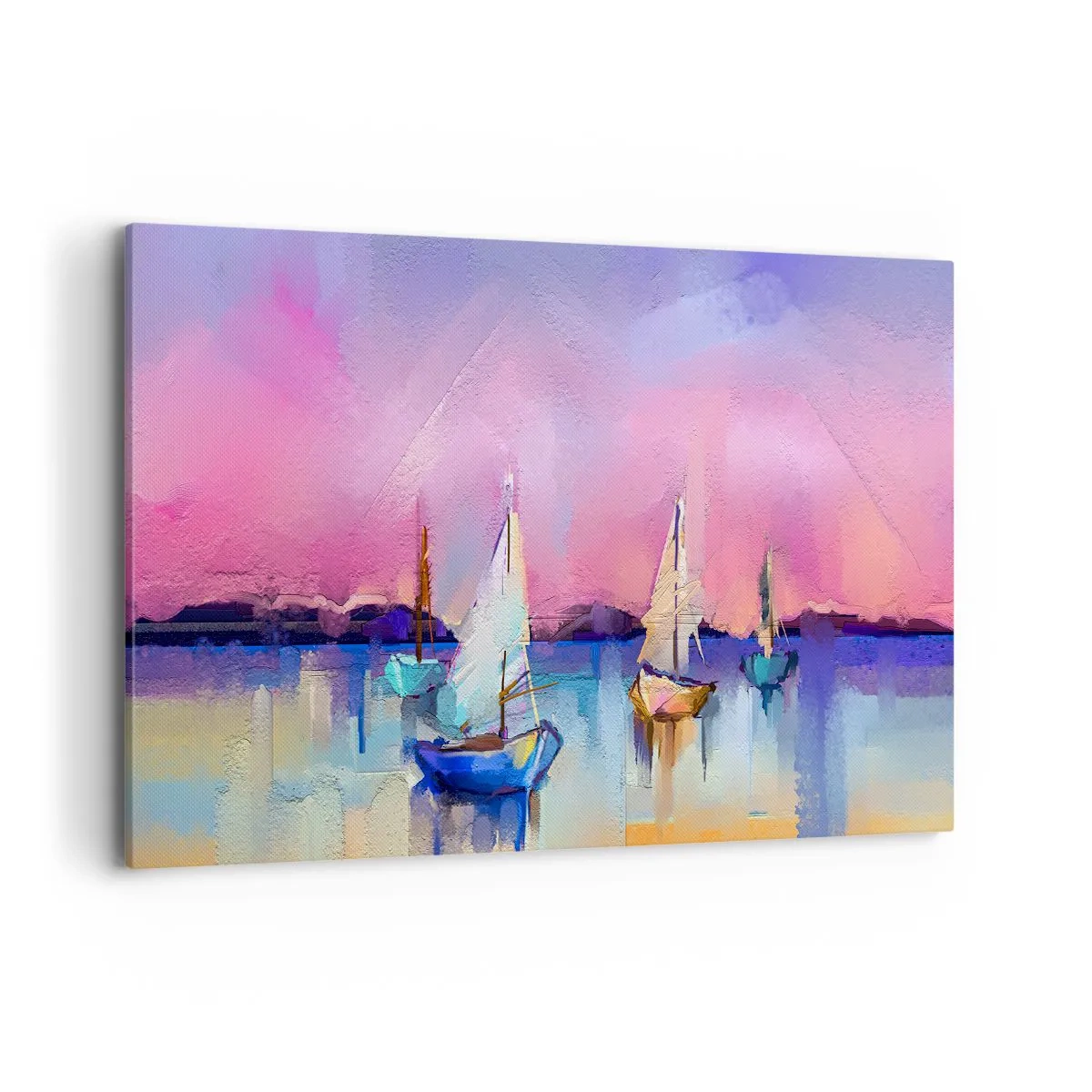 Schilderen op canvas - Richting: breed water - 120x80 cm