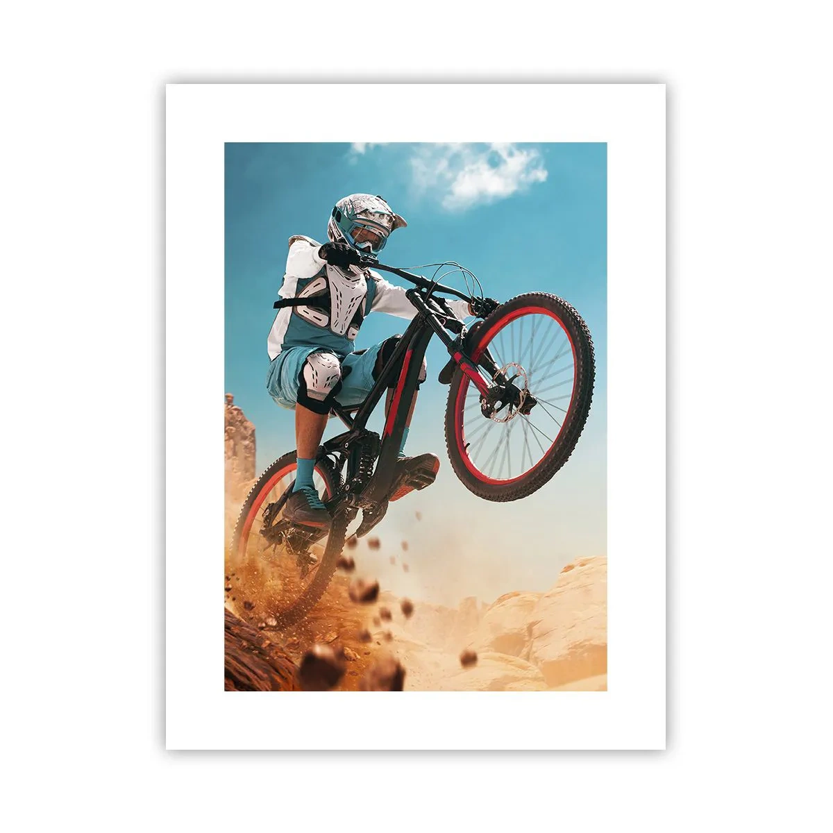 Poster - Fiets waanzin demon - 30x40 cm