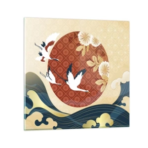 Schilderen op glas - Japans sprookje - 60x60 cm