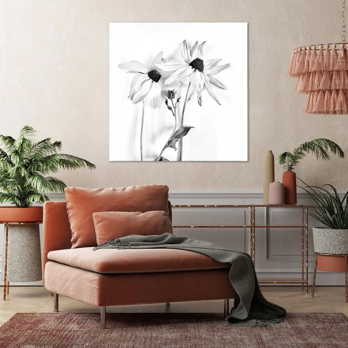 Schilderen op canvas - Niemand wil alleen zijn - 70x70 cm