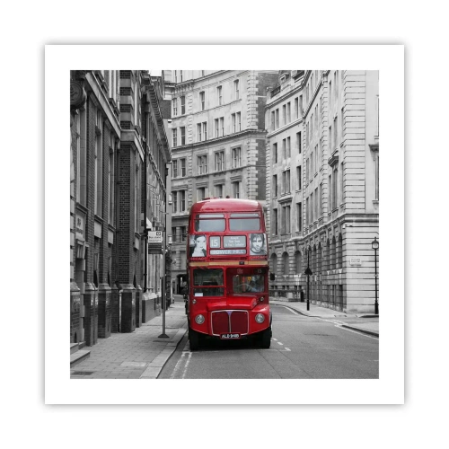 Poster - Het dagelijkse leven hoeft niet grijs te zijn - 50x50 cm