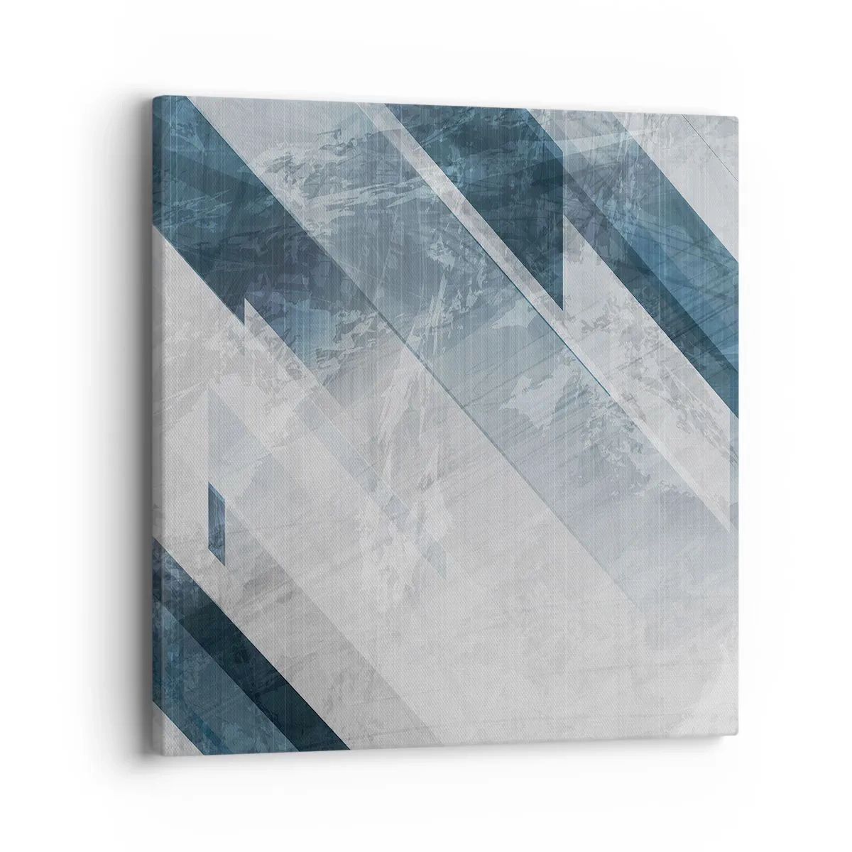 Schilderen op canvas - Ruimtelijke compositie - grijze beweging - 40x40 cm