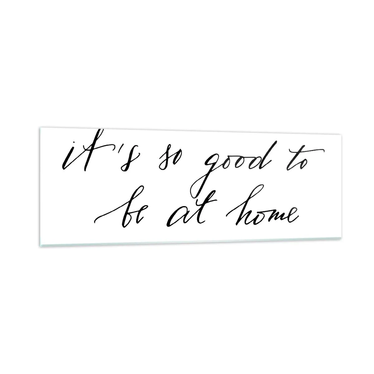 Schilderen op glas - De hele waarheid - 90x30 cm