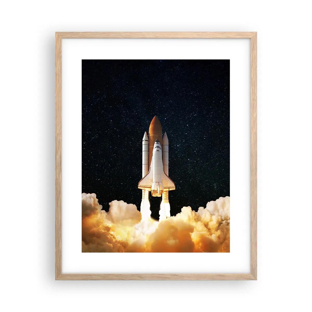 Een poster in een licht eiken lijst - Advertentie astra! - 40x50 cm