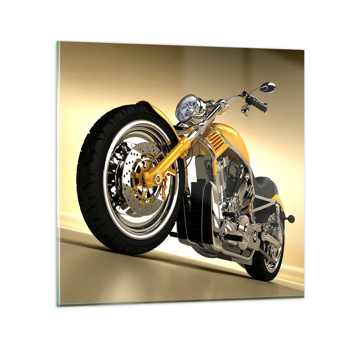 Schilderen op glas - Een droom van kracht en snelheid - 60x60 cm