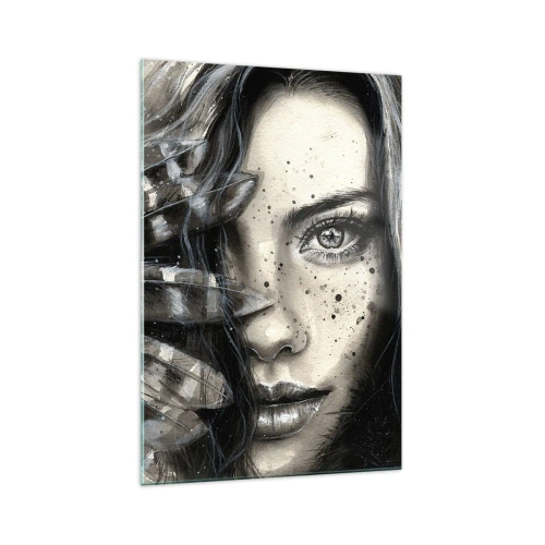 Schilderen op glas - Wilde schoonheid - 70x100 cm