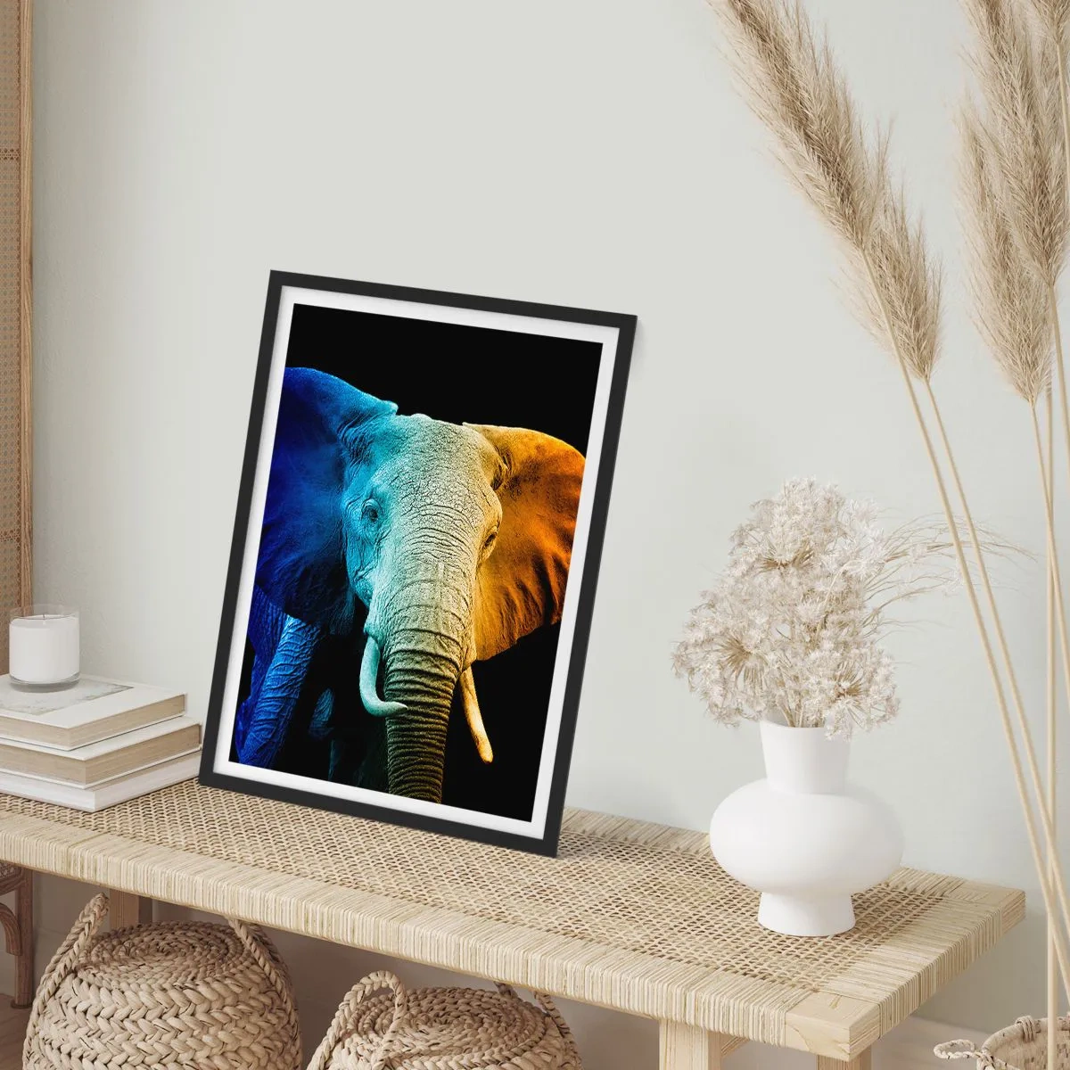 Poster in een zwarte lijst - Excentriek, niet raar - 40x50 cm