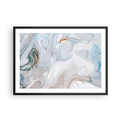 Poster in een zwarte lijst - Het wit is verheven - 70x50 cm