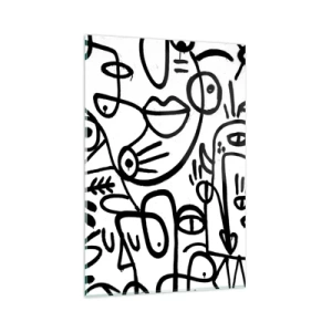 Schilderen op glas - Gezichten en luchtspiegelingen - 80x120 cm