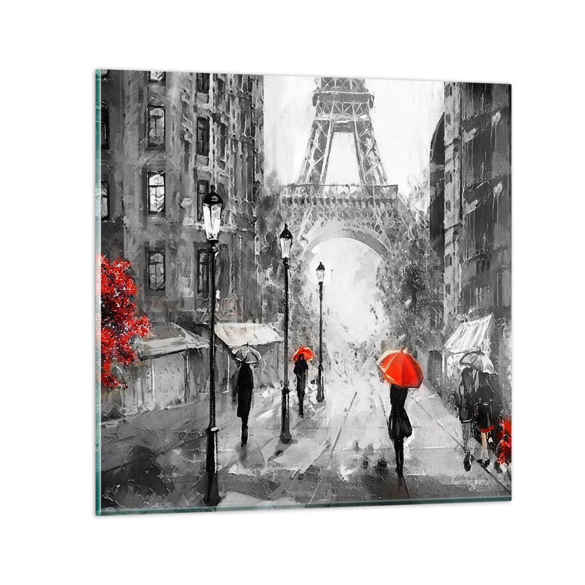 Schilderen op glas - Alle wegen leiden naar haar - 70x70 cm