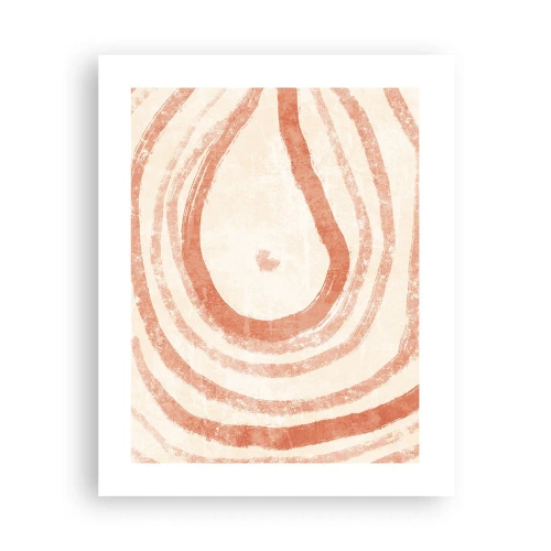 Poster - Koraalcirkels – compositie - 40x50 cm