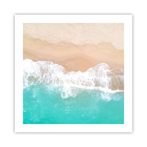 Poster - Een strelende aanraking - 50x50 cm