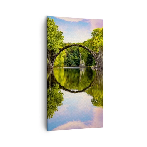 Schilderen op canvas - Op de kruising van twee werelden - 55x100 cm