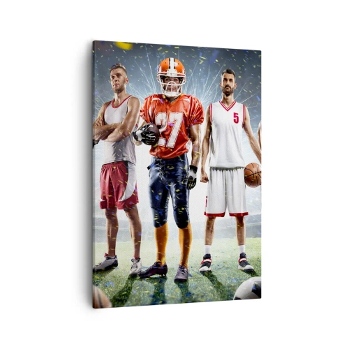 Schilderen op canvas - Veldgladiatoren - 50x70 cm