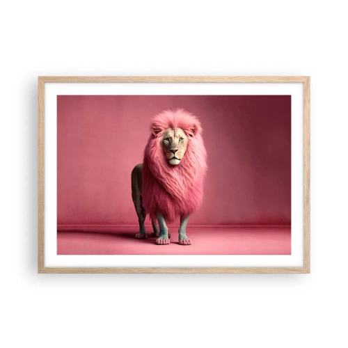 Een poster in een licht eiken lijst - En je bent niet meer bang - 70x50 cm