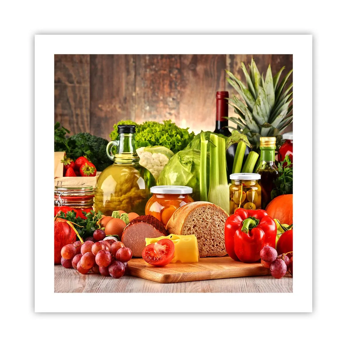 Poster - Gerookt, gebakken en gemarineerd - 50x50 cm