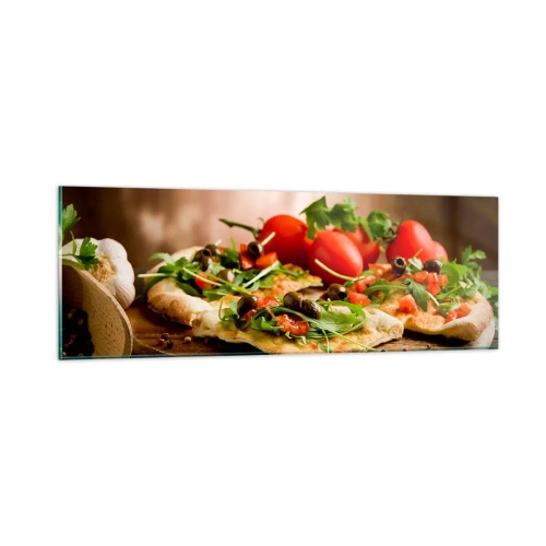 Schilderen op glas - Recht uit de oven en uit de tuin - 90x30 cm