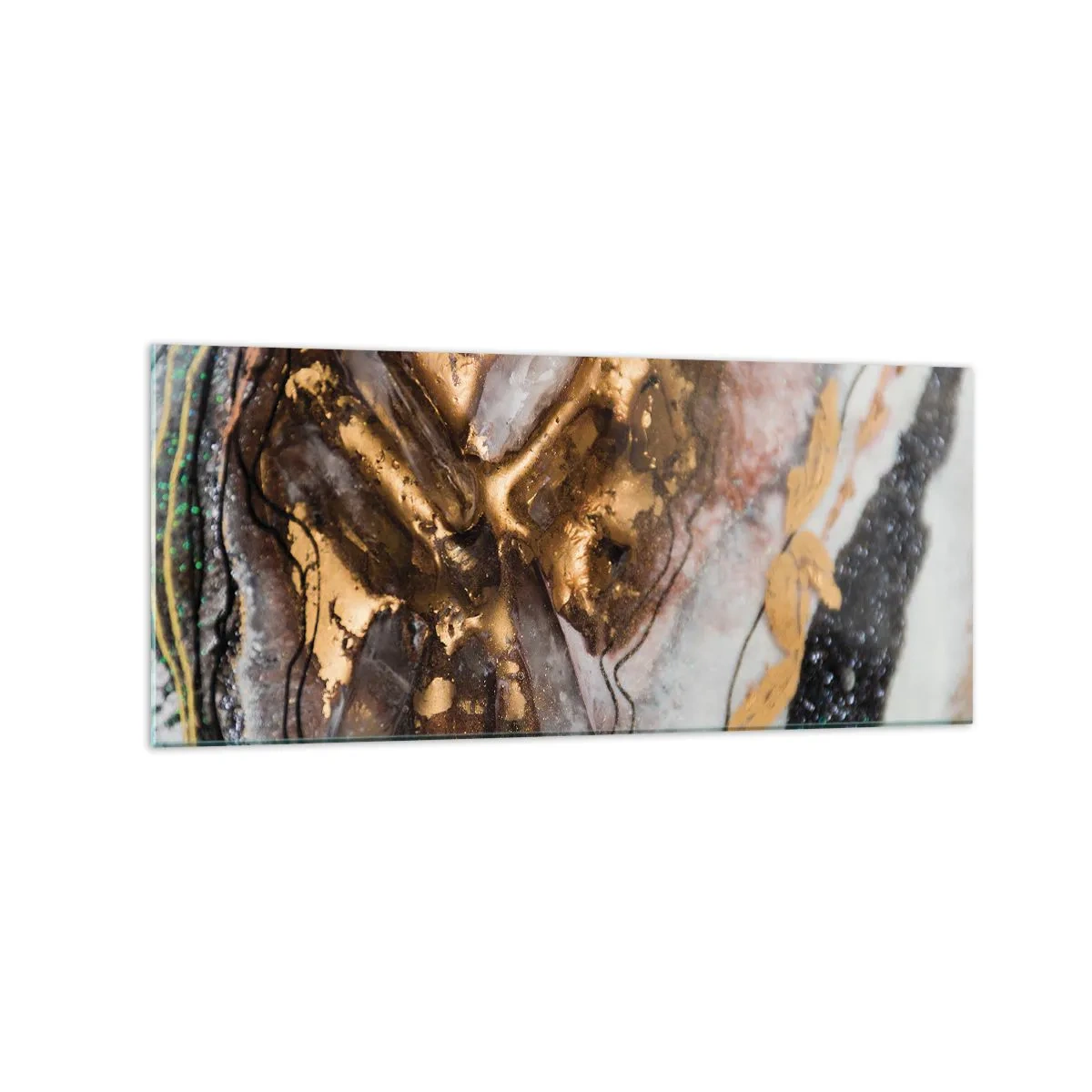 Schilderen op glas - Het element aarde - 120x50 cm