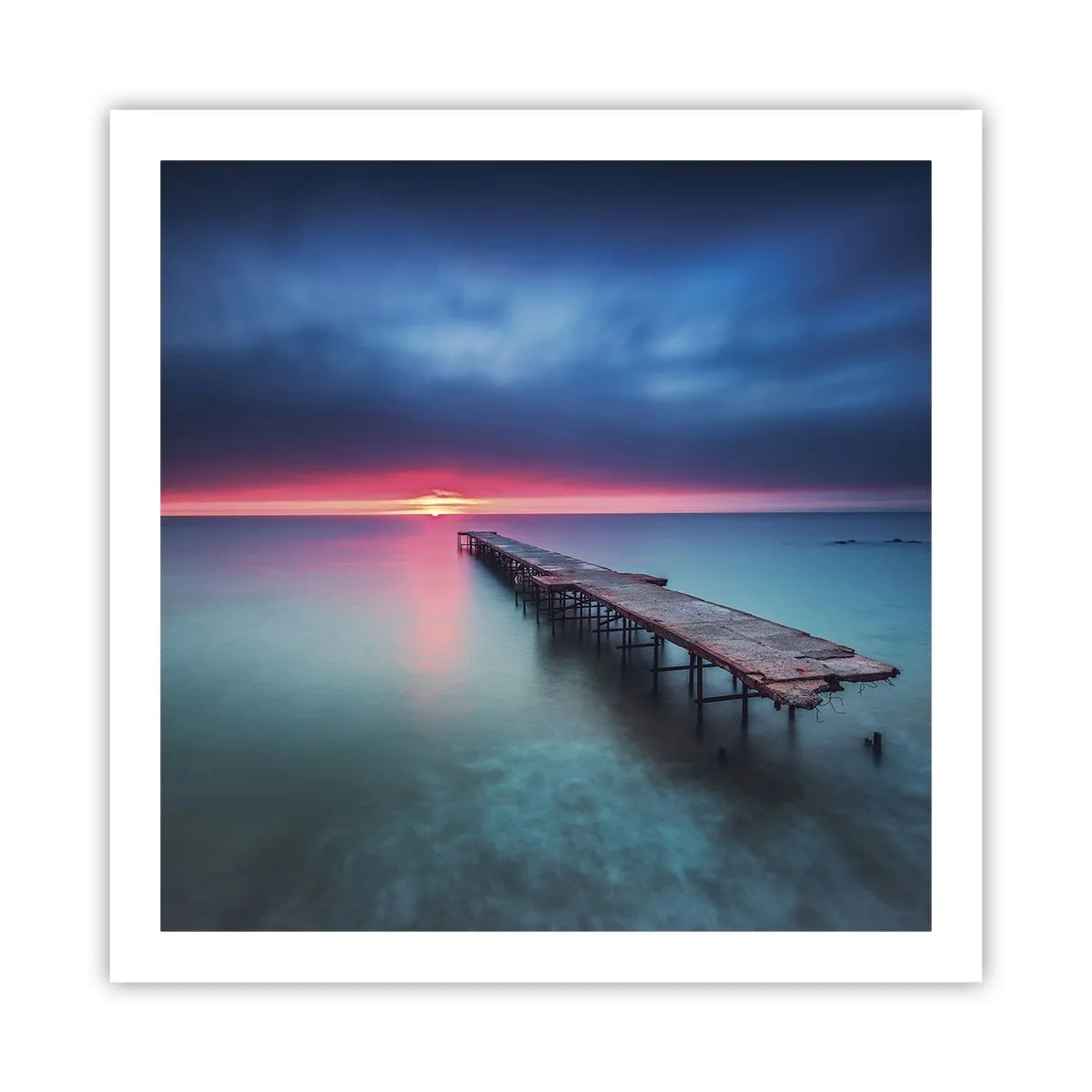 Poster - Tussen hemel en aarde - 60x60 cm