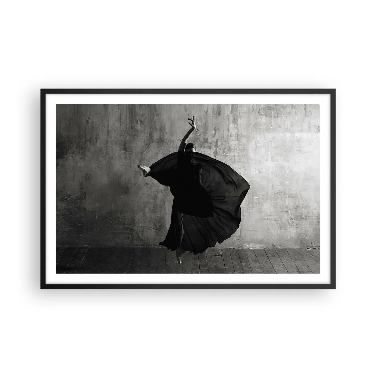 Poster in een zwarte lijst - Gepassioneerde riem - 91x61 cm