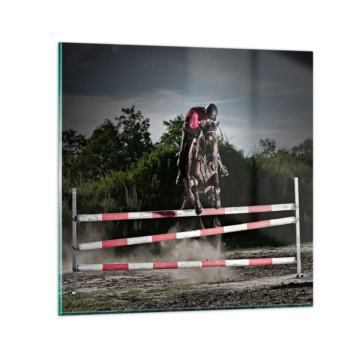 Schilderen op glas - Samen naar de overwinning - 70x70 cm