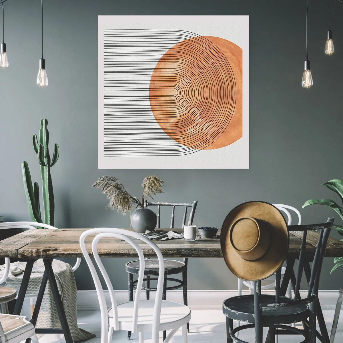 Poster - Zonnige compositie - 40x40 cm