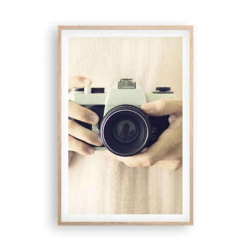 Een poster in een licht eiken lijst - Om meer te zien... - 61x91 cm