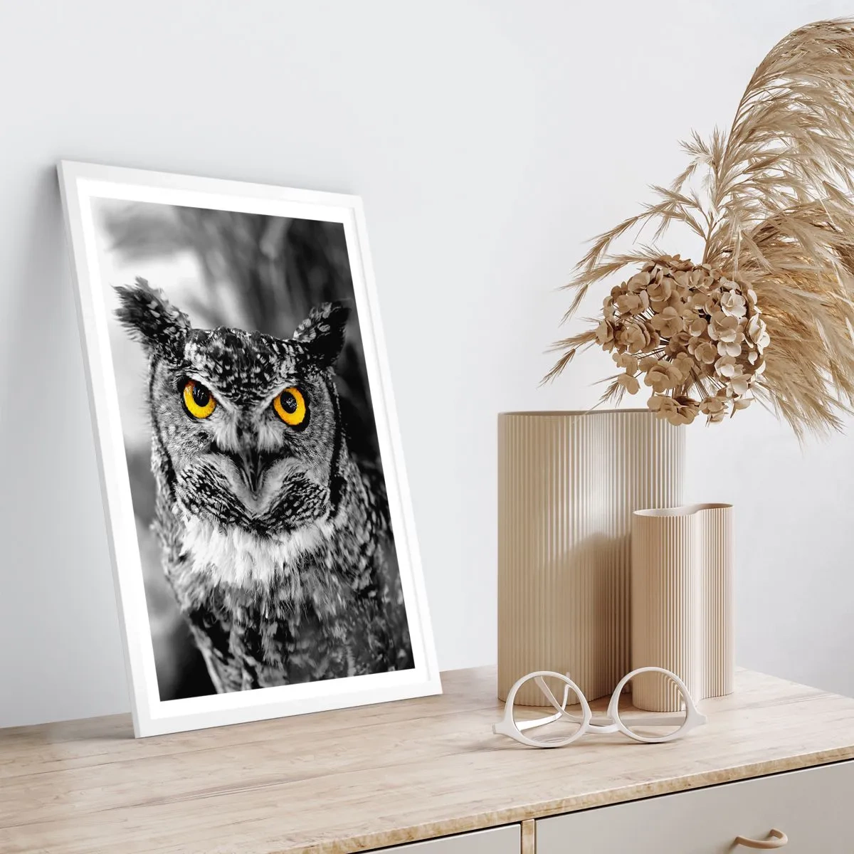 Poster in een witte lijst - Niets zal zich verbergen - 30x40 cm