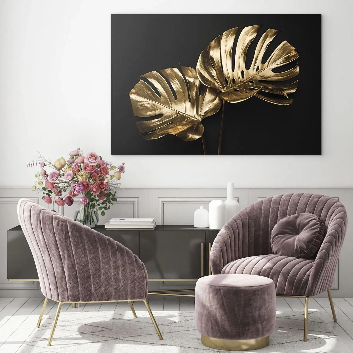 Schilderen op glas - De schatten van de natuur - 100x70 cm