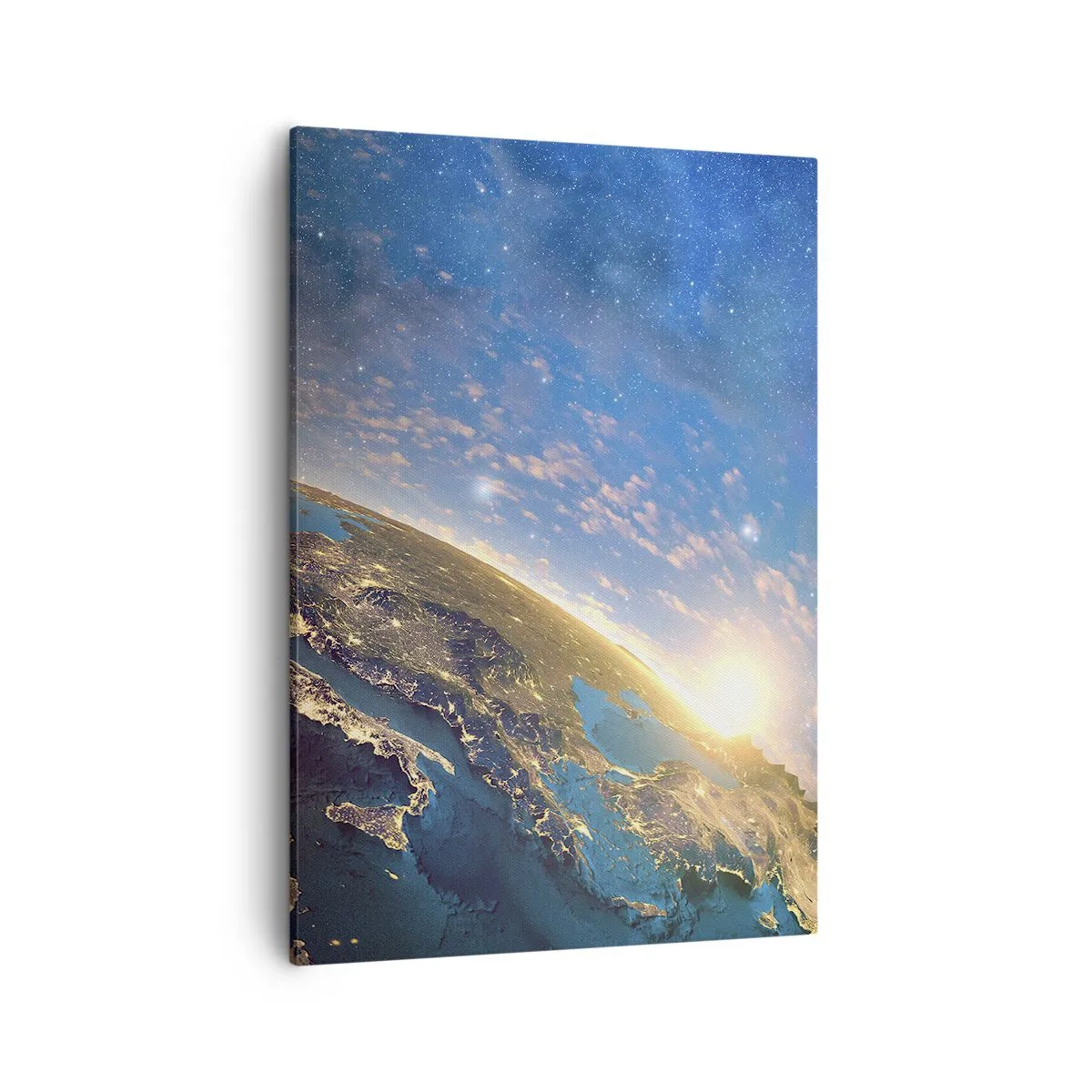 Schilderen op canvas - Laten we eens van een afstand naar onszelf kijken - 50x70 cm