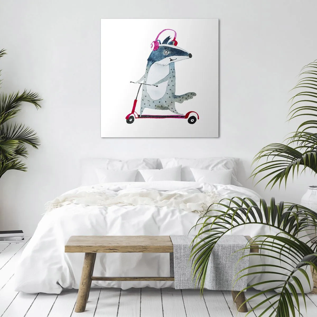 Schilderen op canvas - Badger vreugde - 60x60 cm