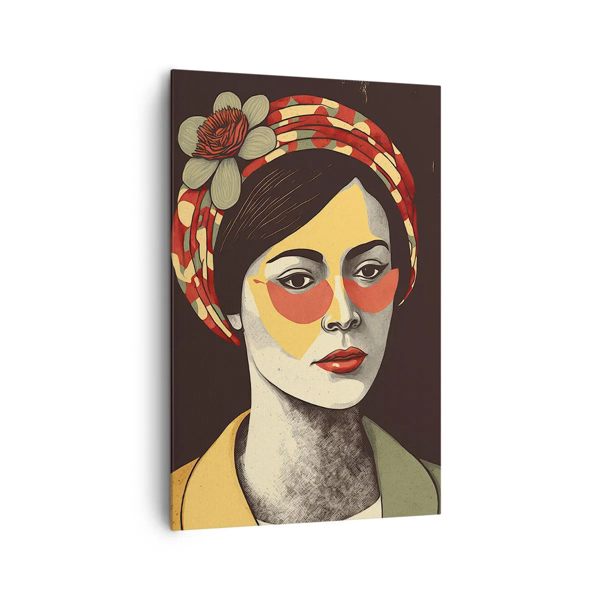 Schilderen op canvas - Koraal Dame - 80x120 cm