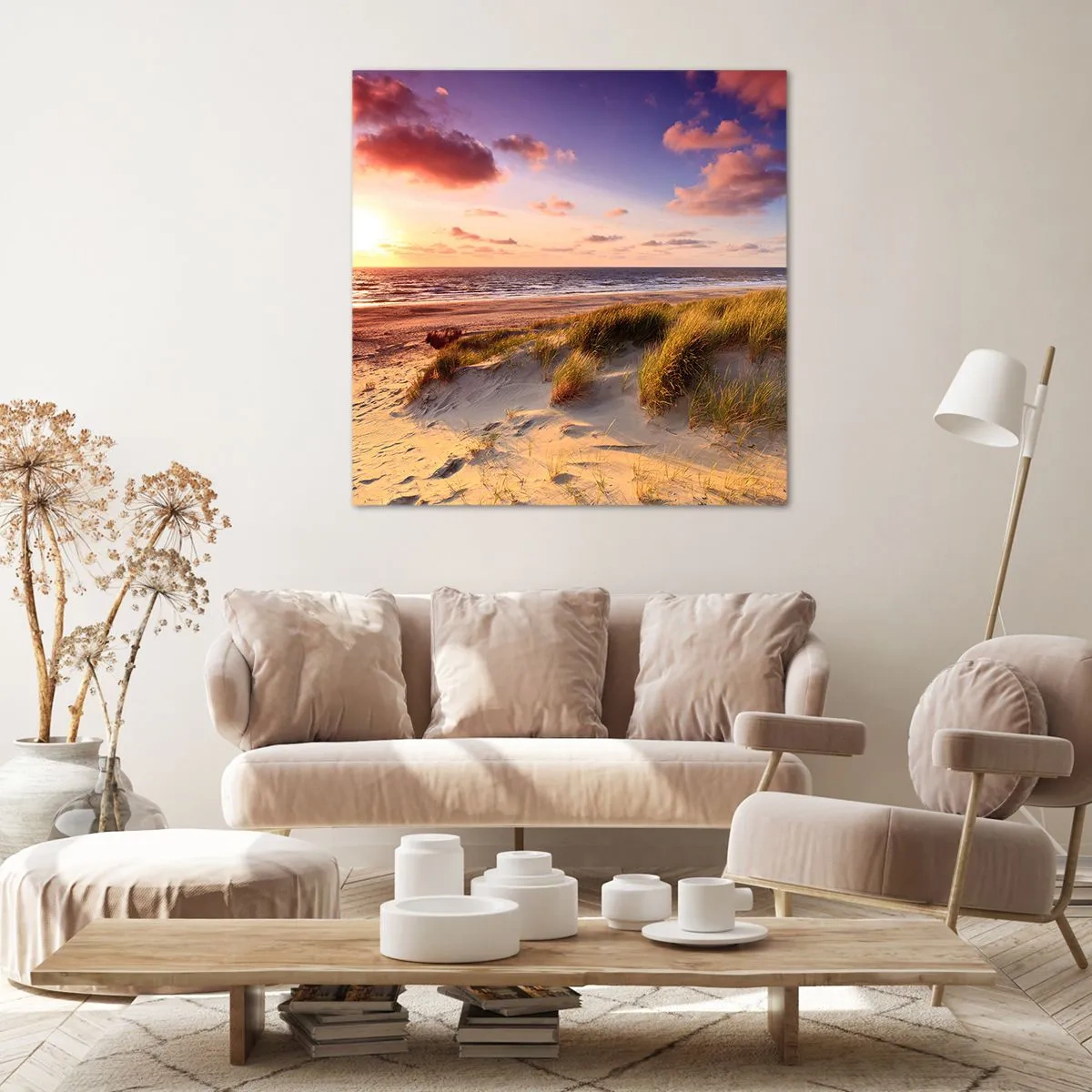 Schilderen op canvas - De lucht ruikt al in de zomer - 50x50 cm