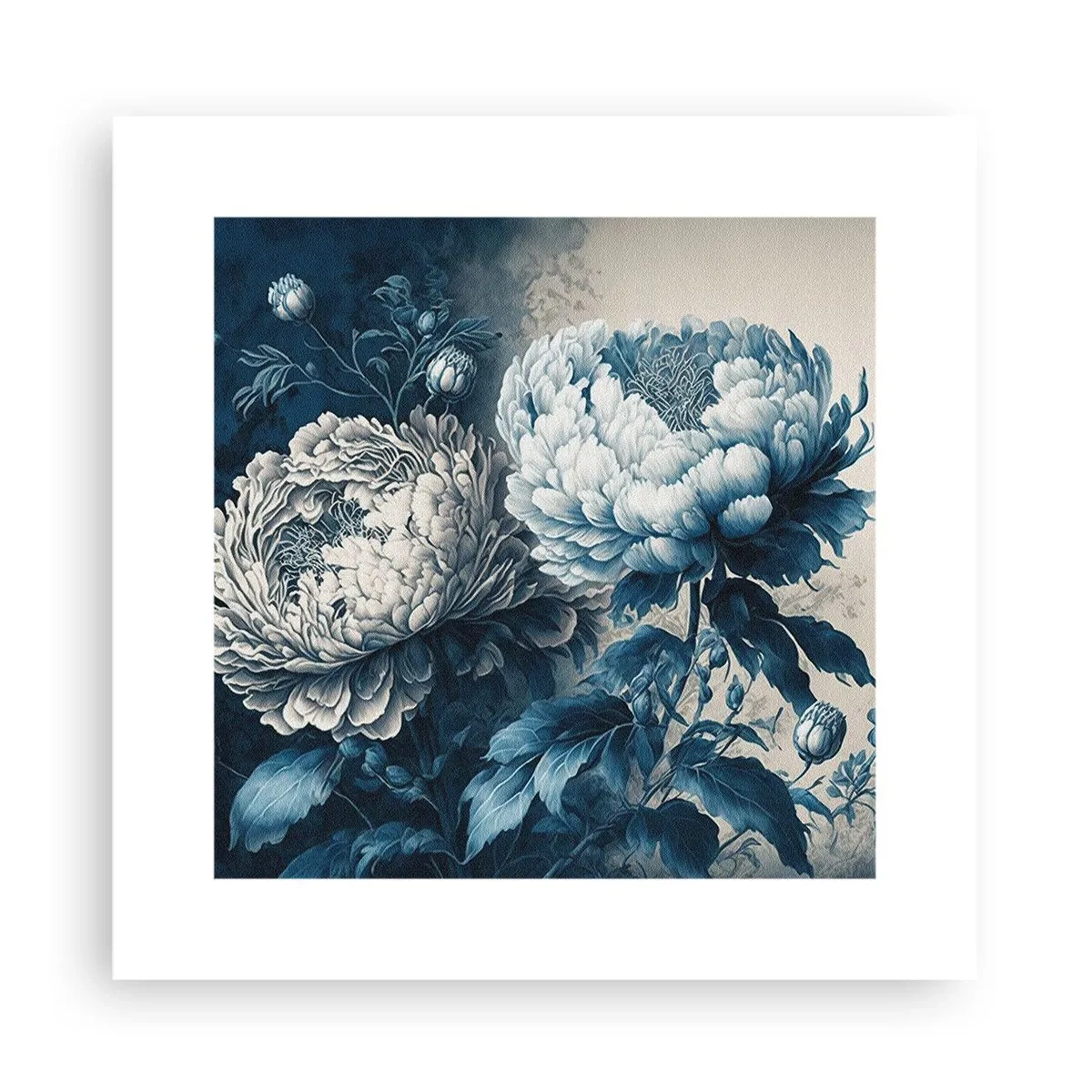 Poster - Bij elkaar passend paar - 30x30 cm