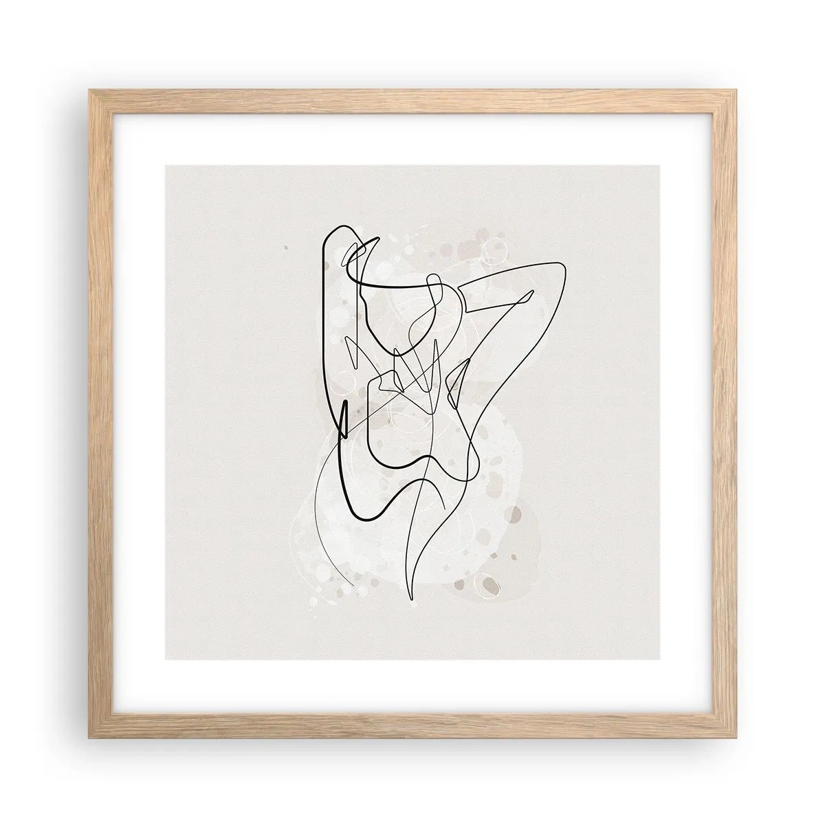 Een poster in een licht eiken lijst - De kunst van het verleiden - 40x40 cm