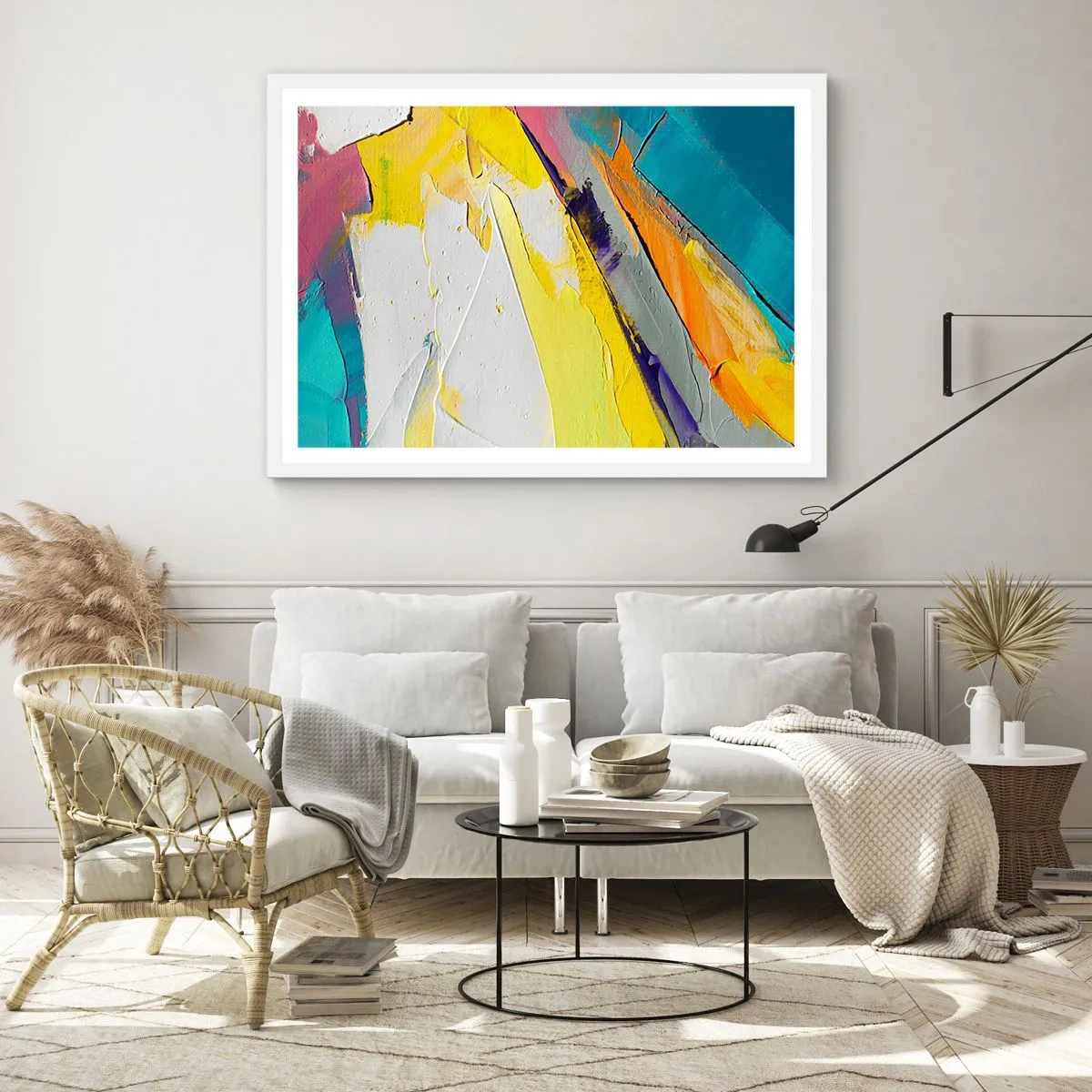 Poster in een witte lijst - De anatomie van licht - 40x30 cm