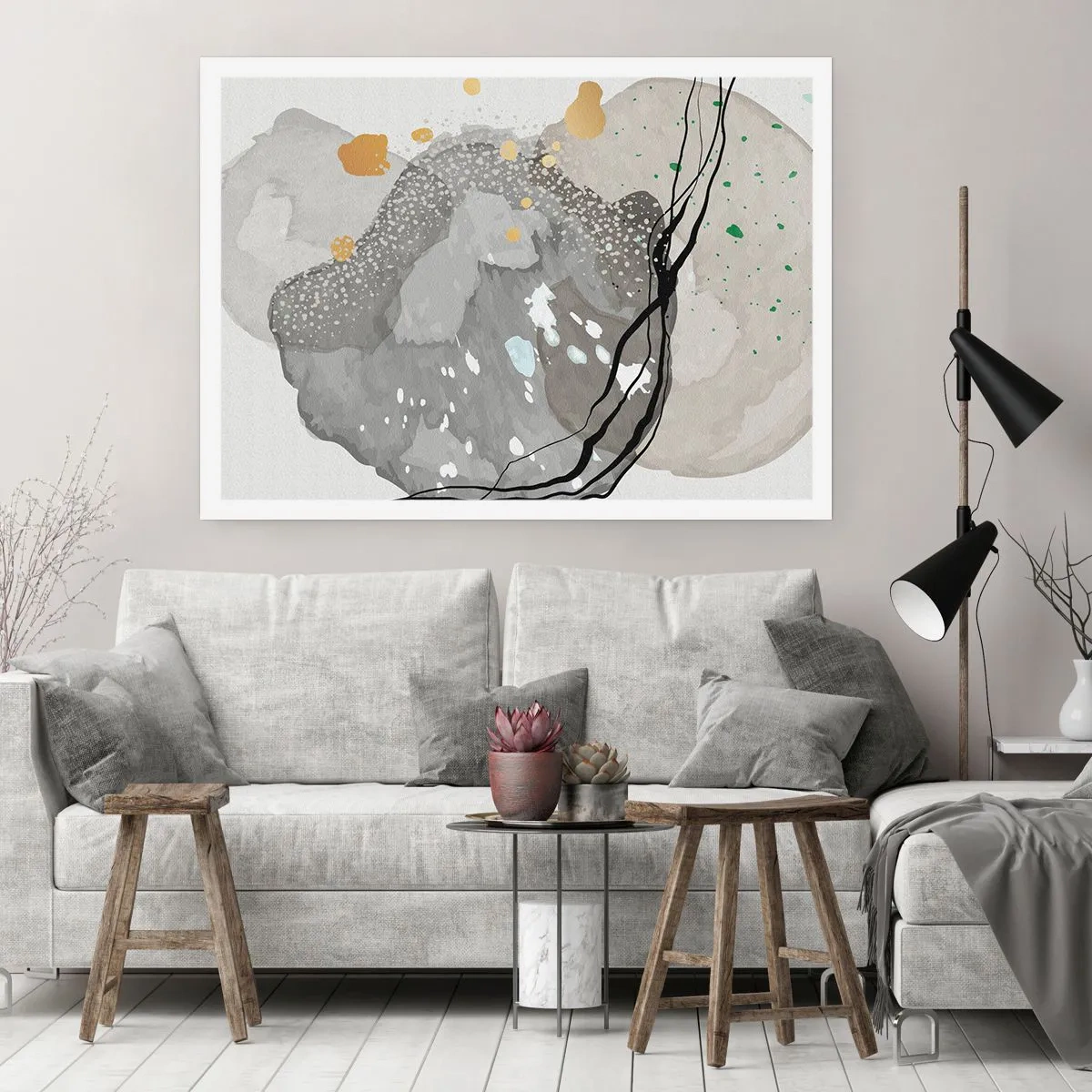 Poster - Organische compositie - 100x70 cm