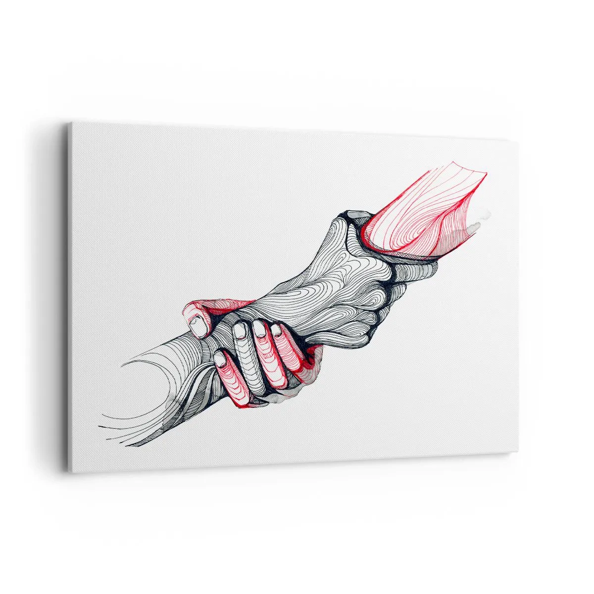 Schilderen op canvas - Je bent in goede handen - 100x70 cm