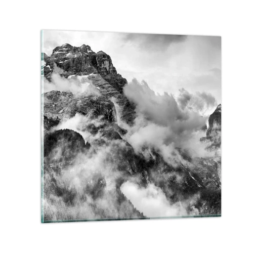 Schilderen op glas - Mooi en wreed - 50x50 cm