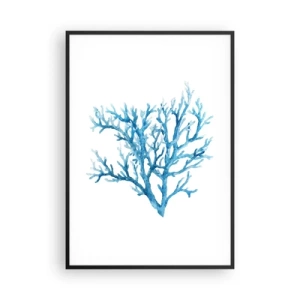 Poster in een zwarte lijst - Nautische filigraan - 70x100 cm