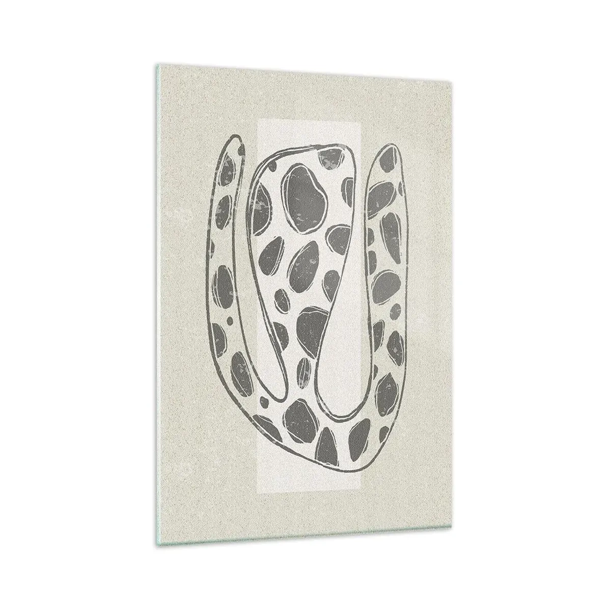 Schilderen op glas - Een vreemd wezen - 80x120 cm