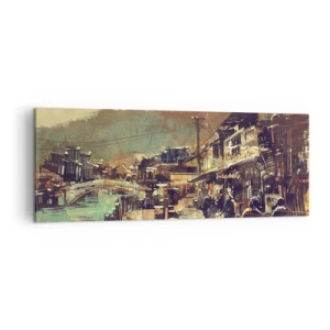 Schilderen op canvas - Het leven als een rijkdom aan grijs - 140x50 cm