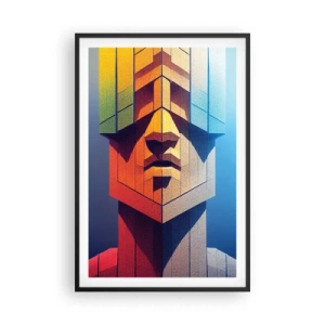 Poster in een zwarte lijst - Een man van principes - 61x91 cm