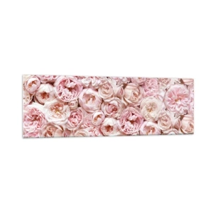 Schilderen op glas - Een bed van rozen - 160x50 cm