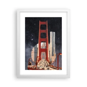 Poster in een witte lijst - Altijd in het centrum - 30x40 cm