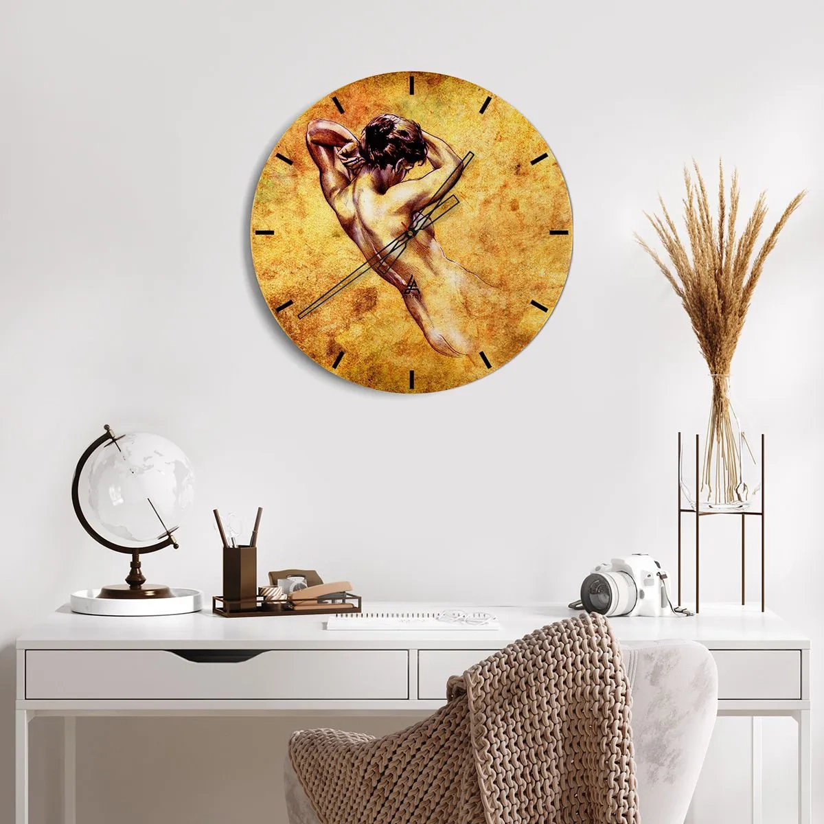 Wandklok - Klok - Ontdekt, maar nog steeds een mysterie - 40x40 cm