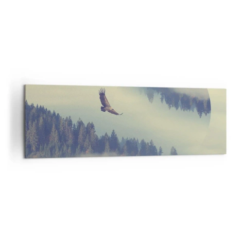 Schilderen op canvas - Ik zag de schaduw van een adelaar - 160x50 cm