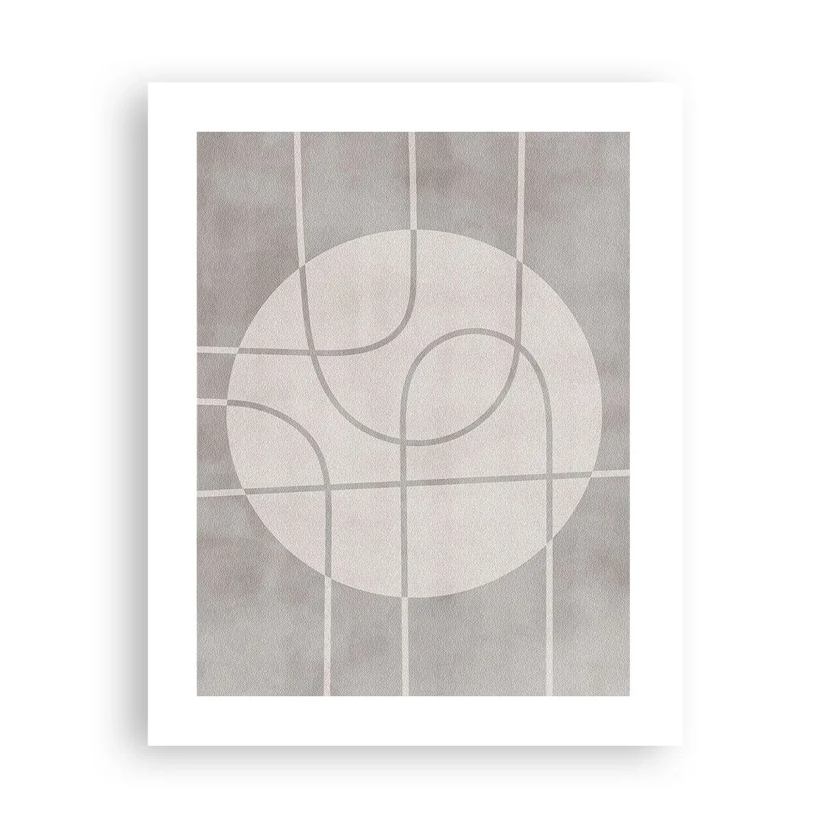 Poster - Rond en rechtdoor - 40x50 cm