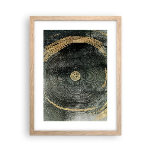 Een poster in een licht eiken lijst - Veranderen en zijn - 30x40 cm